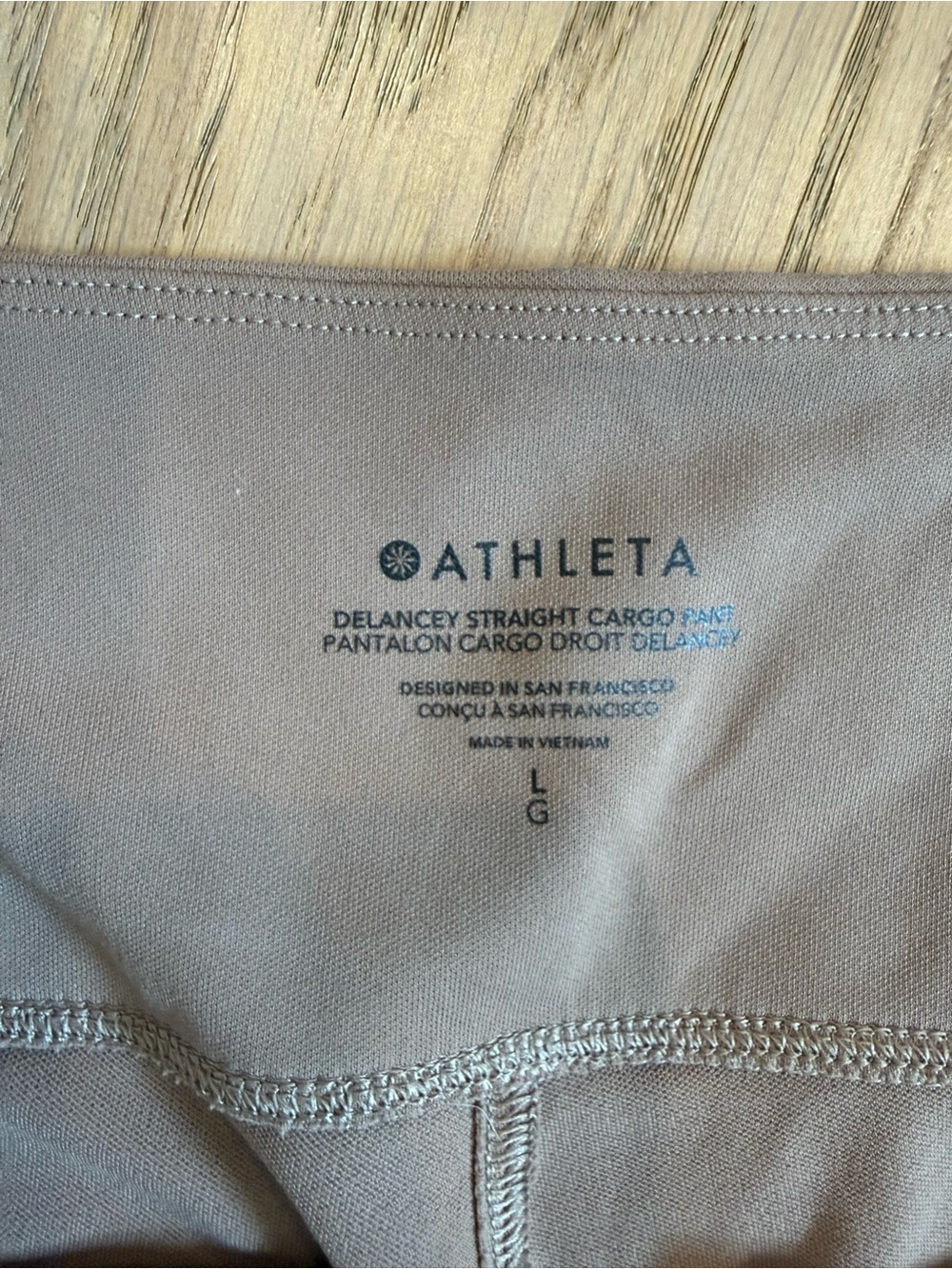 Athleta Delancey Straight Cargo Pant Brown High Rise Stretch Trousers - Picture 6 of 6